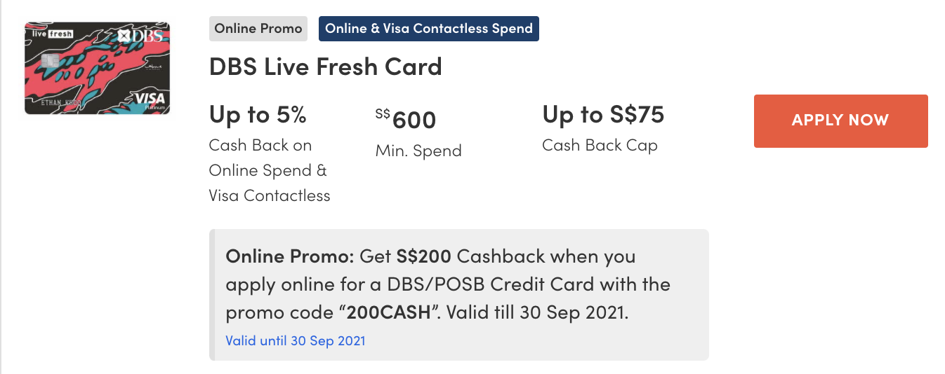 DBS Live Fresh Card Review 2021 Not Just Another Pretty Card Money   Screenshot 2021 09 22 At 5.51.14 PM 